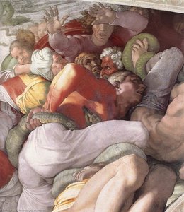 The Brazen Serpent (detail) — Michelangelo Buonarroti