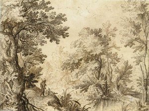 A Forest Pool — Paulus Bril, Baroque Landscape
