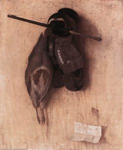 Still-life With Partridge And Iron Gloves — Jacopo De Barbari