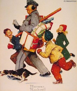 Jolly Postman — Norman Rockwell