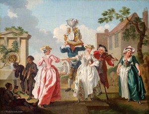 Mayday (the Milkmaids' Garland) — Francis Hayman