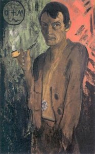Selbstbildnis Mit Pentagramm — Otto Mueller