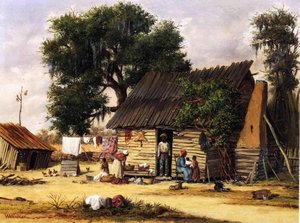 Family Gathered By A Cabin — William Aiken Walker, Contemporary Realism