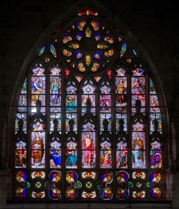 Stained-glass Window Representing The Redeemer — Giovanni Battista Bertini