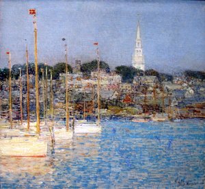 Cat Boats, Newport — Frederick Childe Hassam
