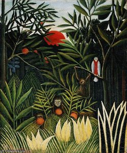 Landscape with monkeys, ca Barnes foundati