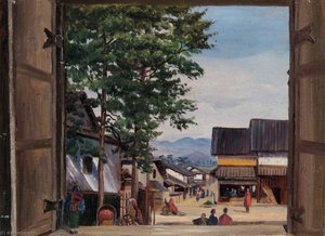 From A Gate In Kyoto, Japan — Marianne North, Impressionism
