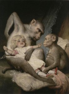 Monkeys Doll — Gabriel Cornelius Ritter Von Max, Romanticism