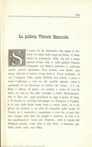 La Galleria Vittorio Emanuele — Emilio De Marchi