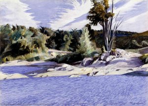 White River At Sharon — Edward Hopper