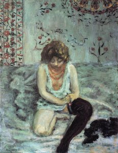 Woman With Black Stockings — Pierre Bonnard