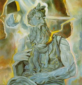 After Michelangelo's 'moses', On The Tomb Of Julius Ii In Rome, 1982 — Salvador Dalí, Surrealism