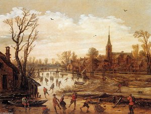 Winter Landscape — Esaias Van De Velde
