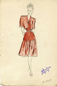 Sketch, Dress And Bolero Ensamble — Pedro Pablo Rodriguez