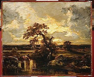 Soleil Couchant Apres L'orage — Jules Dupré, Barbizon School