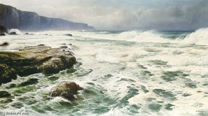 Waves Breaking On A Rocky Shoreline