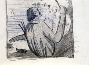 Study For Self-portrait — Salvador Dalí, Nothing