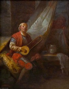 Musician in a Russian Costume