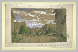 Village Entrance — Theodore Robinson