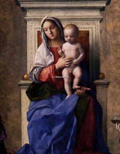 San Zaccaria Altarpiece (detail) — Giovanni Bellini, Renaissance