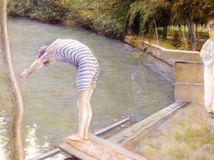 The Bather, Or The Diver — Gustave Caillebotte