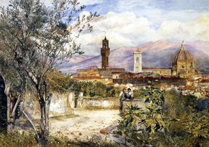 View of the Duomo fro the Mozzi Garden, Florence