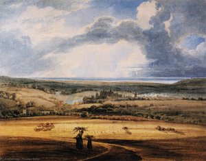 Alnwick Castle From Brizlee, Northumberland — Thomas Girtin