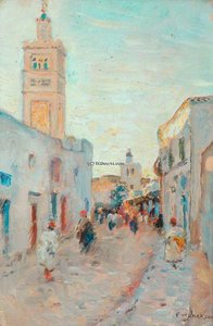 Oriental Street Scene — Frederick William Jackson
