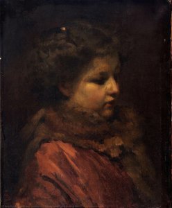 Study Head Of A Young Girl — Frans Schwartz