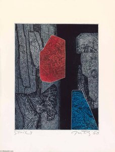 Stonework, State 4, From The Portfolio A Genesis — Gabor Peterdi