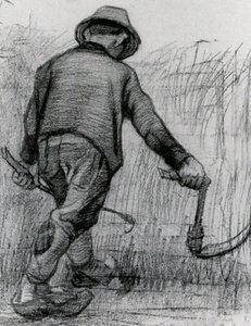 Peasant With Sickle, Seen From The Back — Vincent Willem Van Gogh