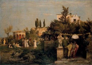 Taverne Dans La Rome Antique — Arnold Böcklin, Symbolism
