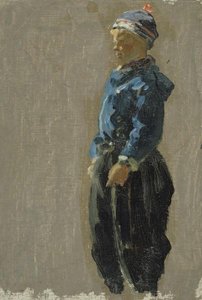 Study Of A Boy Wearing Dutch Costume — Sir George Clausen