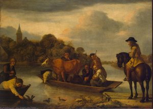 Ferryboat — Jan Victors (jan Fictor), Baroque