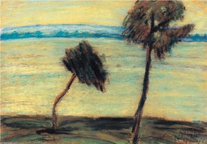 On A Waterfront — István Nagy, Impressionism