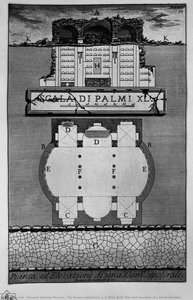 The Roman Antiquities, T. 2, Plate Xliii. Plan And Elevation Of A Burial Chamber. — Giovanni Battista Piranesi