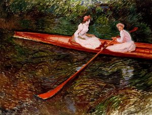 The Pink Skiff — Claude Monet, Impressionism