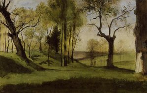 View Of The Villa Borthese — Gustave Moreau