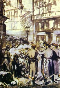 The Barricade (civil War) — Édouard Manet, Neo-romanticism