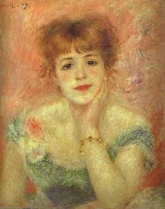 Portrait Of The Actress Jeanne Samary — Pierre-auguste Renoir, Impressionism