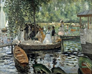 Title In Swedish: La Grenouillère — Pierre-auguste Renoir