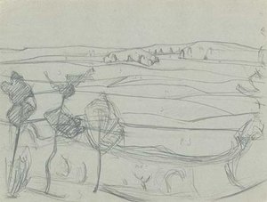 Sketch For ''the Lake Village'' — Nicholas Roerich
