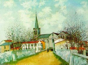 Church In Suburbs — Морис Утрилло