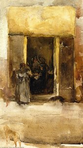 Figures In A Doorway — James Abbott Mcneill Whistler