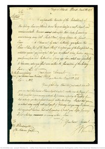 Letter From Governor Wanton To Commander Dudingston Letter From Governor Wanton To Commander Dudingston, Page 1 — Joseph Wanton Sr.