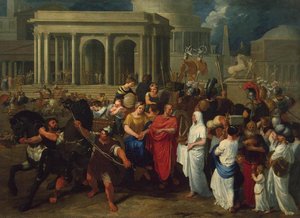 Lucius Albinus Giving His Carriage To Vestals — Bertholet Flémal