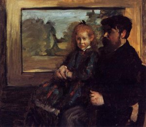 Henri Rouart And His Daughter Helene — Edgar Degas