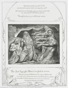 The Three Friends Condeming Job — Sir William Blake Richmond, Romanticism
