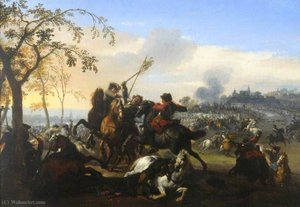 A Country Skirmish — Jan Von Huchtenburgh
