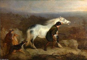 Stalking Stags In A Highland Landscape — Charles Hancock